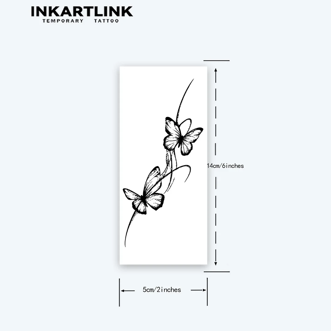 Sdrawing Sdrawing Butterfly temporary tattoo stickers, magic tattoos, herbal juice tattoos, lasting 1-2 weeks, realistic fake tattoos