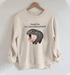 Hold On I'm Overstimulated Moo Deng Sweatshirt