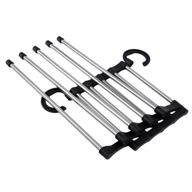 5-IN-1 Stainless Steel Multi-functional Clothes Rack Storage Organizer Hanger