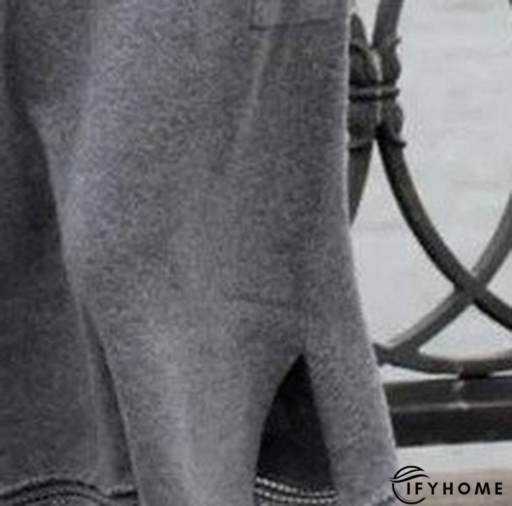 Plain Cotton Long Sleeve Dress | IFYHOME