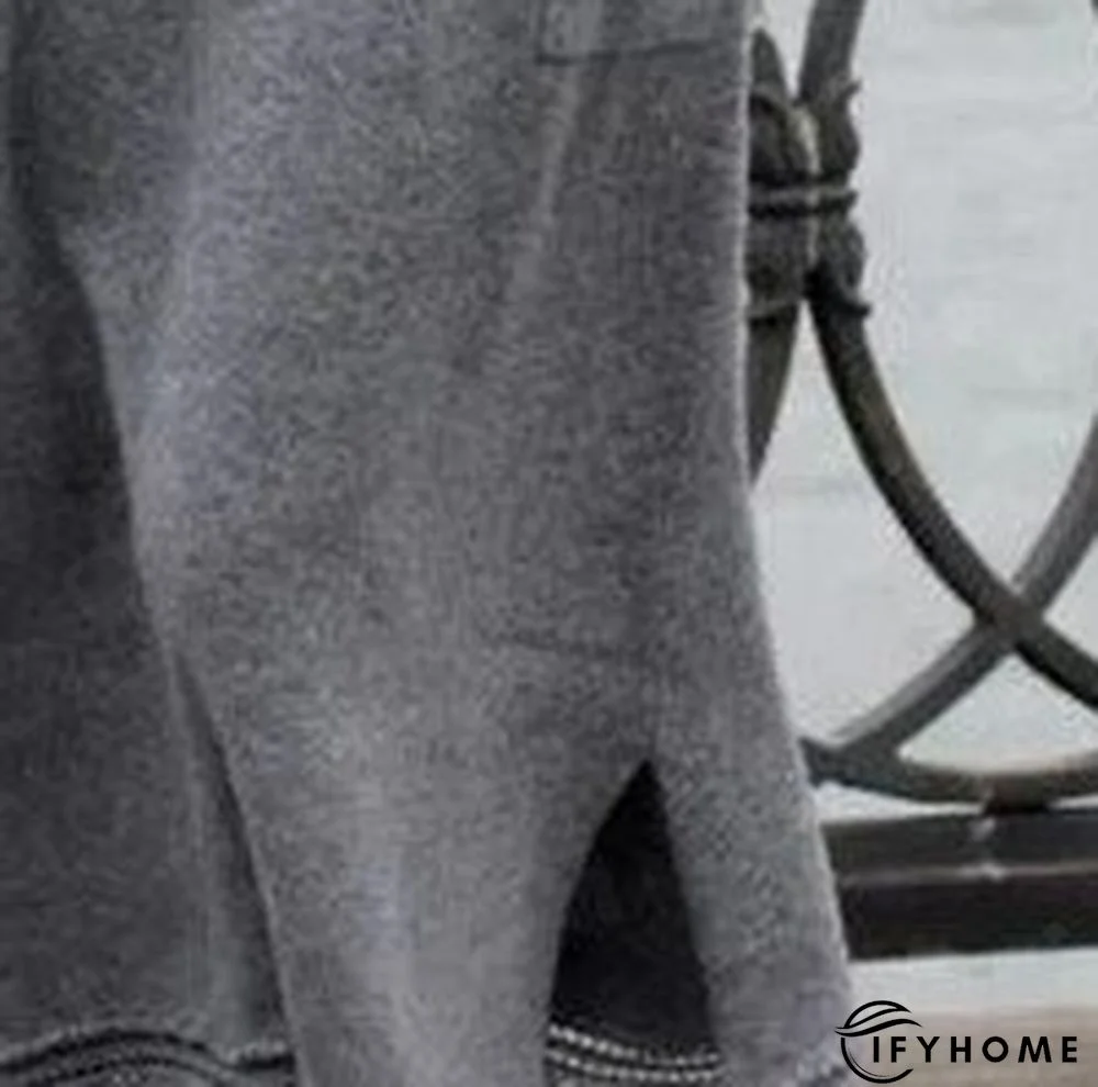 Plain Cotton Long Sleeve Dress | IFYHOME