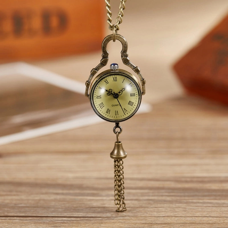 Vintage Style Guitar Bicycle Key Quartz Pocket Watch Women’s Watches