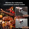 304 Stainless Steel Barbecue Grill Cleaning Brush with LED Light, Cordless, 350 RPM Motor, 360&deg; Cleaning, Suitable for Multiple Grills, Portable and Washable