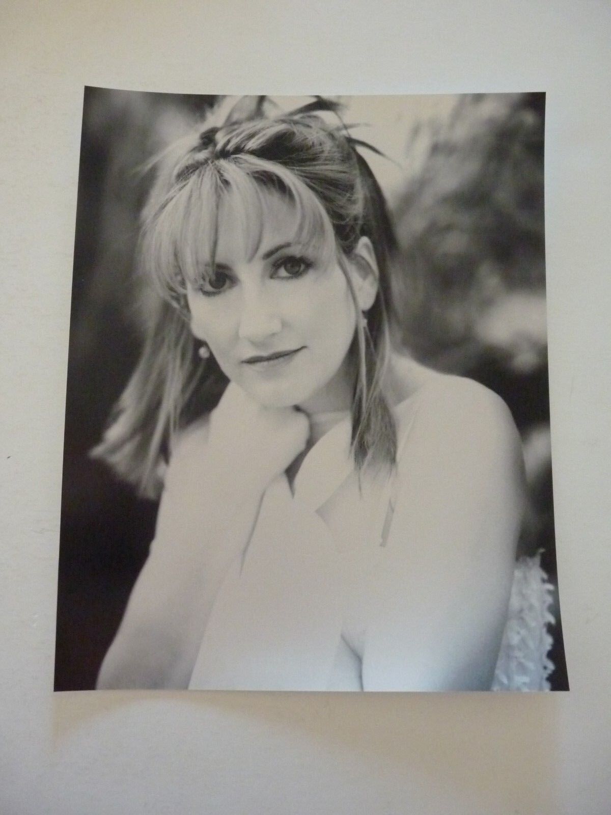 Leeann Womack Country Music Singer 8x10 B&W Promo Photo Poster painting