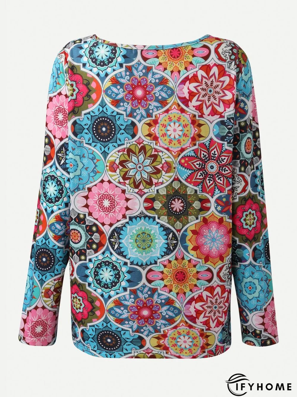 Boho Cotton-Blend T-shirt | IFYHOME