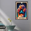 (45*65cm)Paws - Round AB Drill Diamond Painting