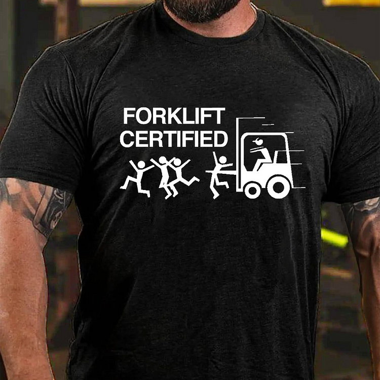 BrosWear Forklift Certified Short Sleeve T Shirt