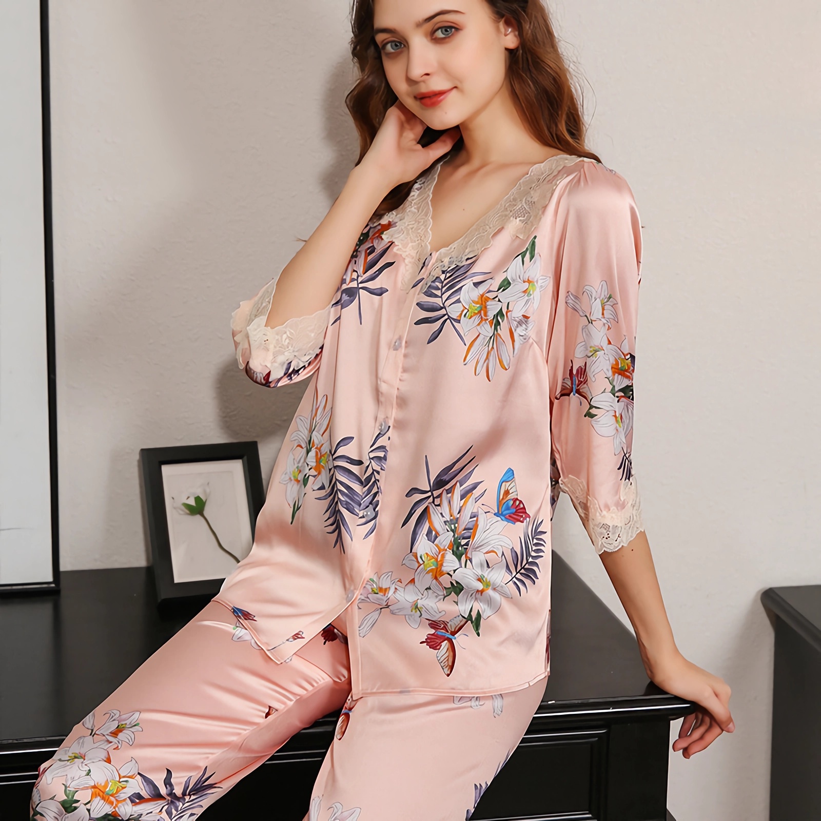 Silk Printed Luxury Pajamas REAL SILK LIFE