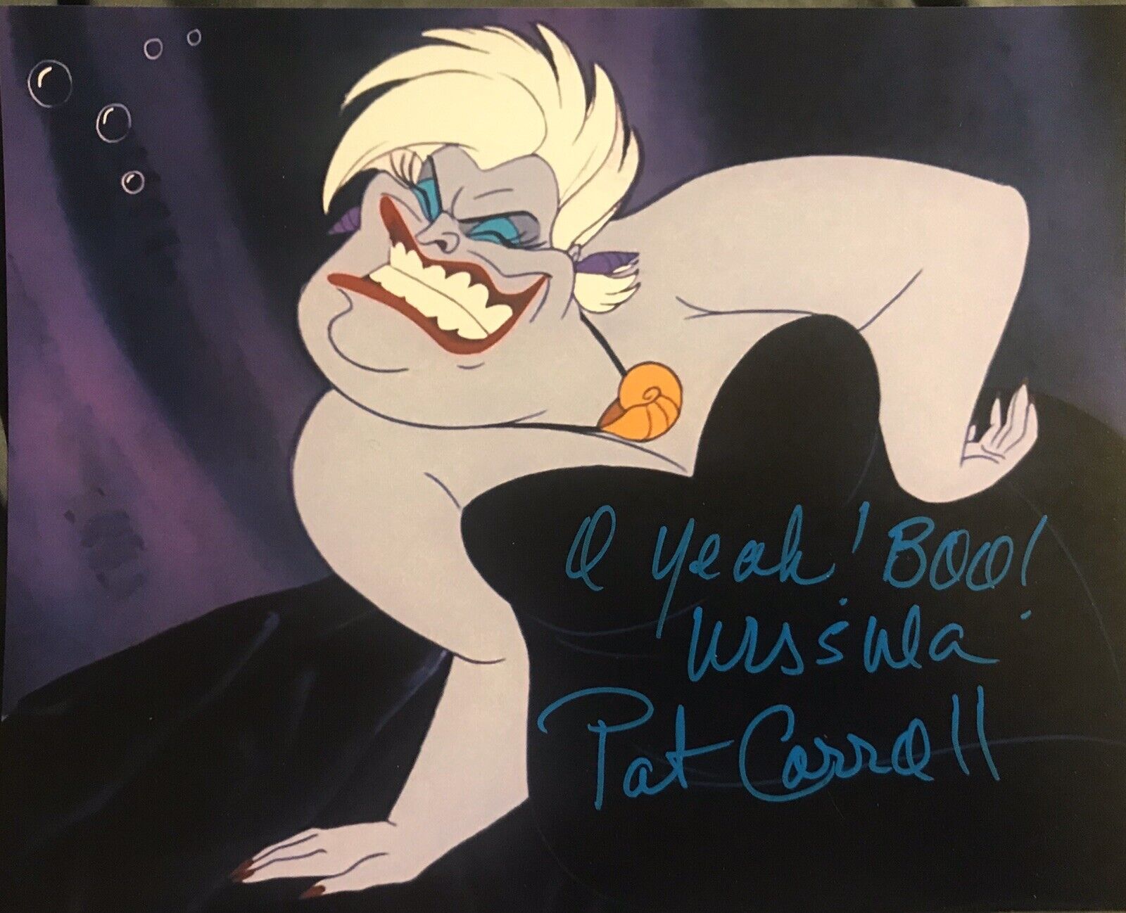 Pat Carroll Signed Autographed 8x10 Color Photo Poster painting Ursula Disney Little Mermaid