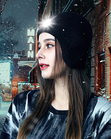 LED beanie