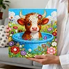 Calf Art Diamond Painting Kit for Adults Home Decor 25x25cm With Frame