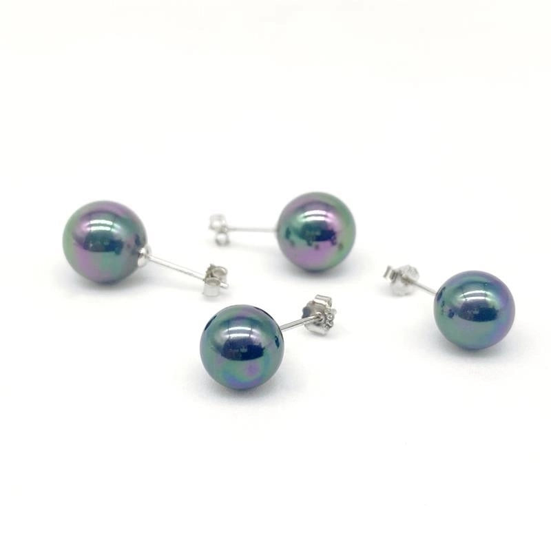 1 Pair 925 Sterling Silver Geometric Ear Studs