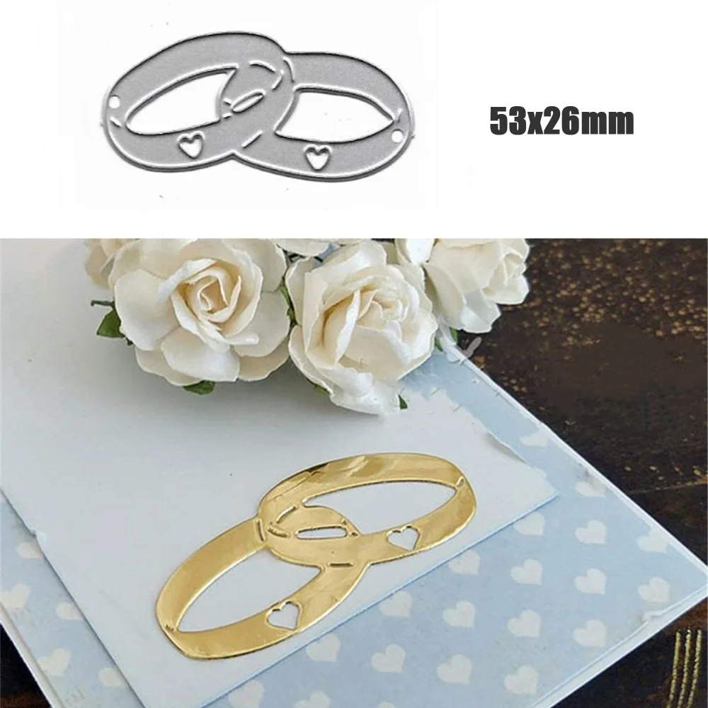 Oocharger Rings Metal Cutting Dies Scrapbooking Stamps Craft Embossing Die Cut Making Stencil Template