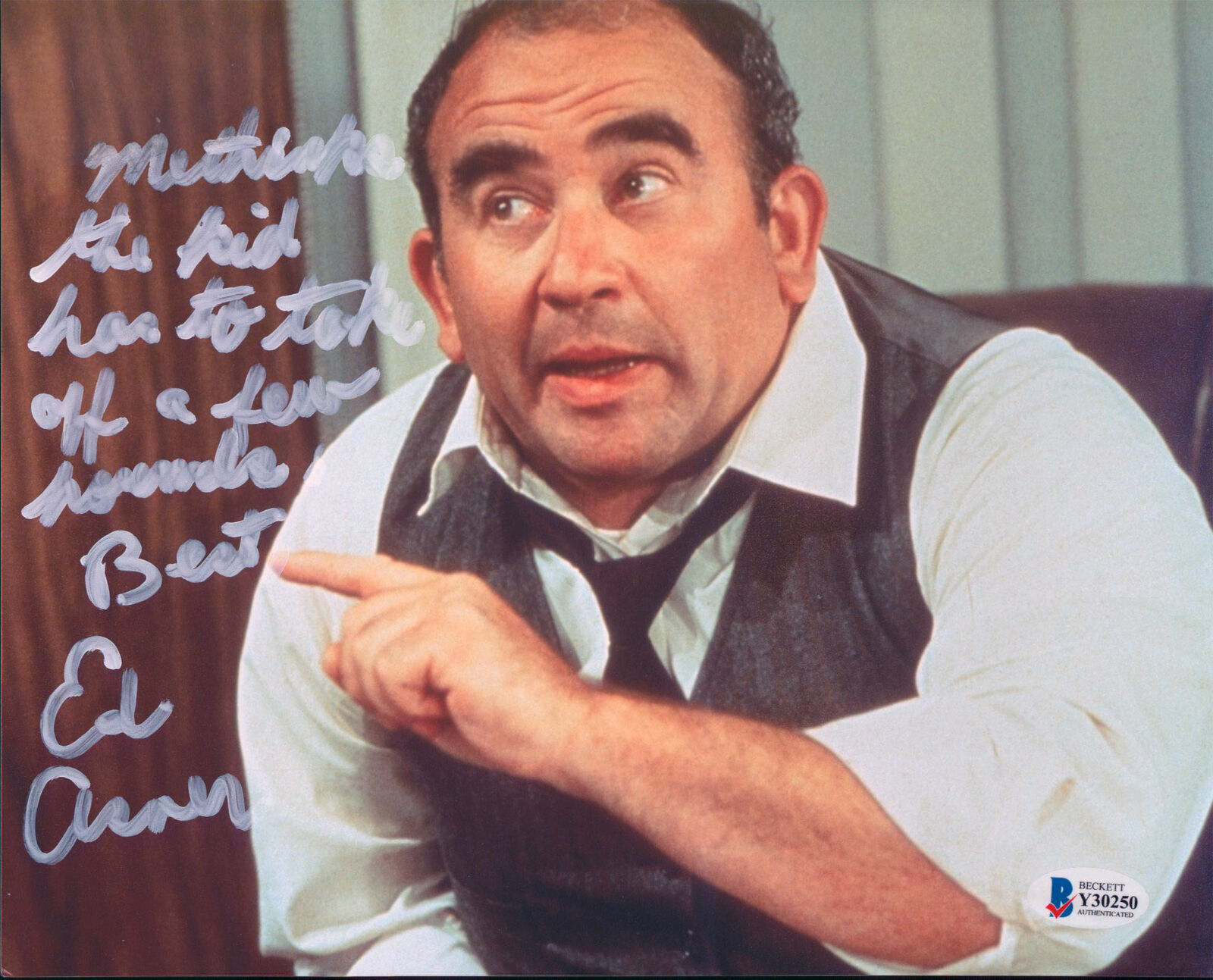 Ed Asner Lou Grant Authentic Signed 8x10 Photo Poster painting Autographed BAS #Y30250