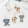 >SALE<5pcs Diamond Keychains Art Craft DIY Double-sided Kid Adult Gifts (YSGJ020)