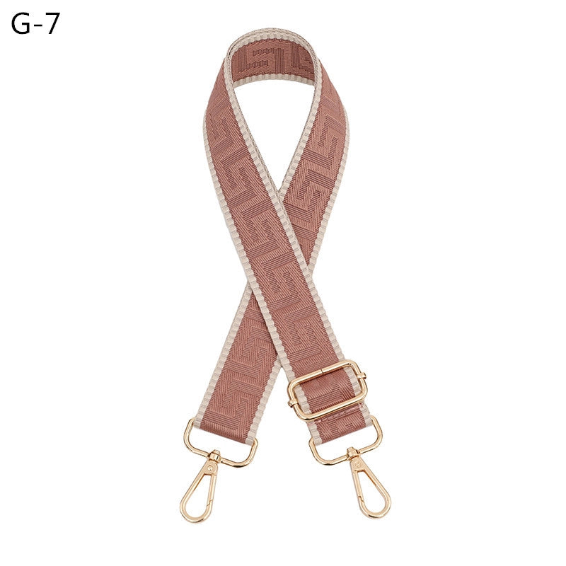 Polyester Color Block Bag Strap