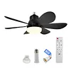 40w/200-2000lm Small Ceiling Fan with Lights with Remote Control Breeze Fan Light Three Color Temperature Options for Living Room Study & Household Use