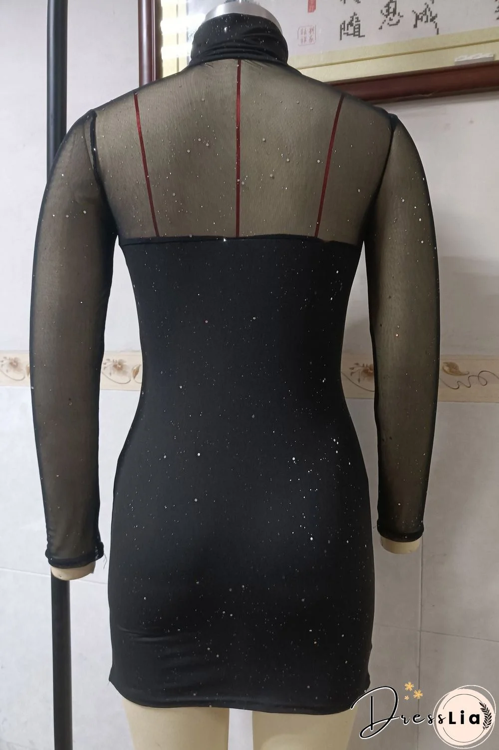 Sexy Long Sleeve Little Black Dress