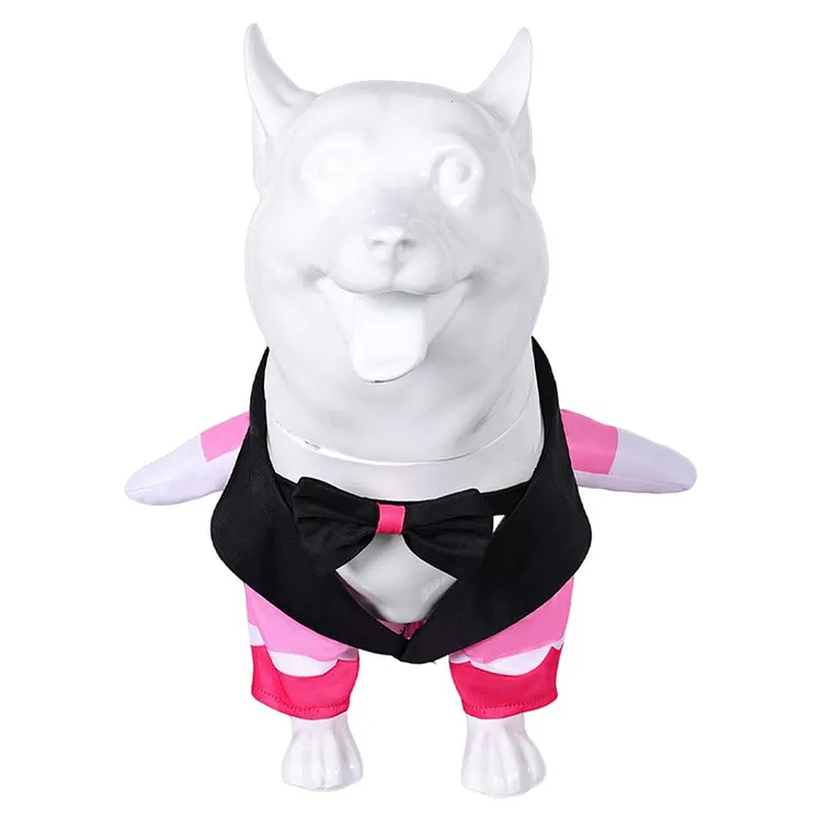 Hazbin Hotel (2024) Angel Dust Pink Dogs Pet Outfits Cosplay Costume Halloween Carnival Suit