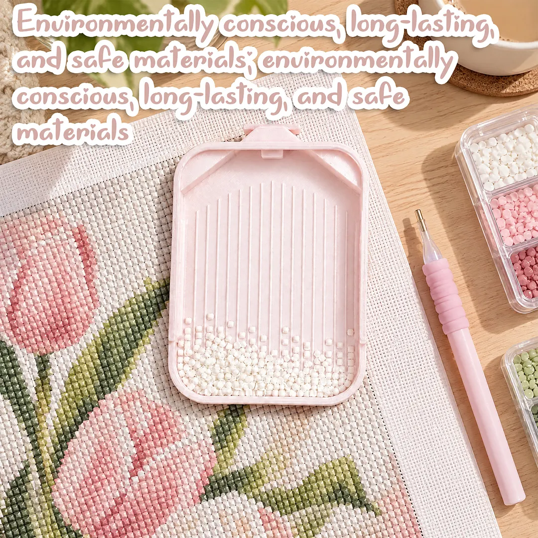 Diamond Painting Sorting Tray Cover Snap Lock Adults 3.82x2.83in