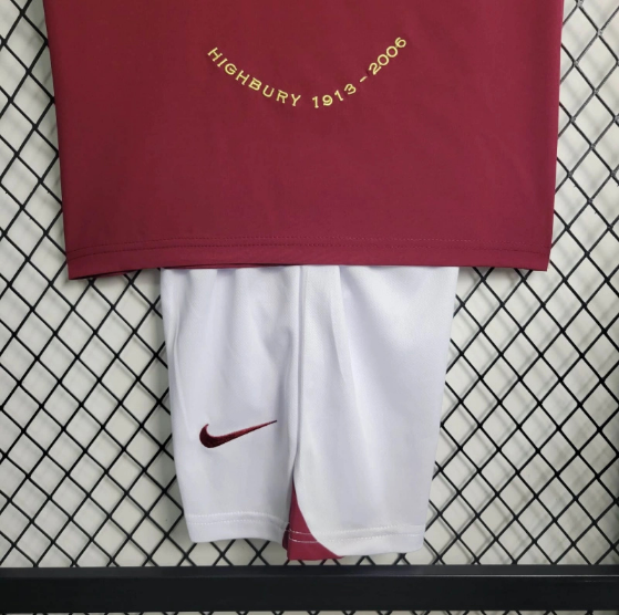 Retro 04/05 Arsenal Home Kids Kit Football Jersey Thai Quality