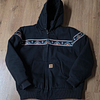 Retro ethnic style zip-up thin hooded jacket