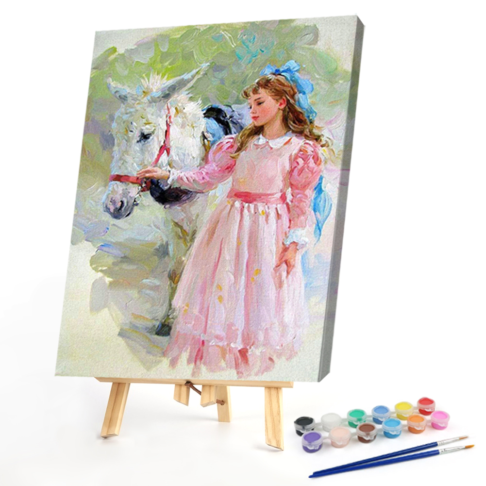 

40*50CM - Paint By Numbers - Girl, 501 Original