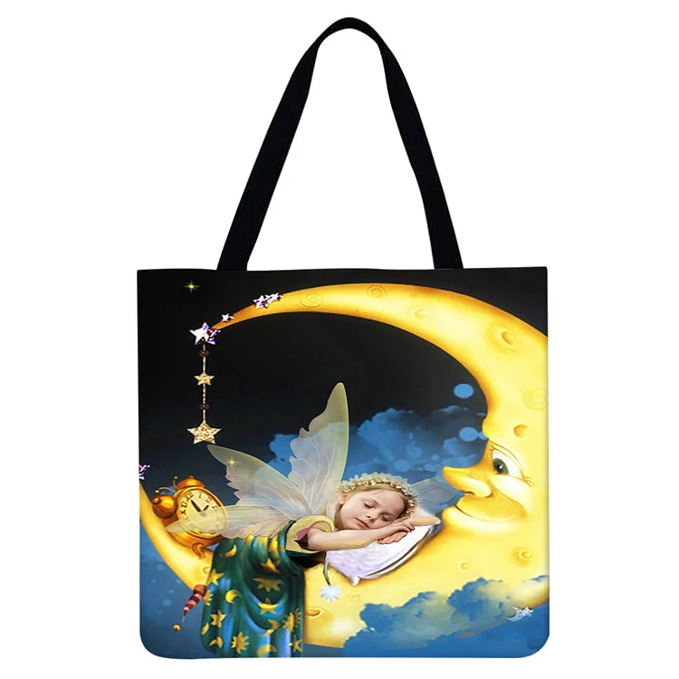 Moon And Princess - Linen Tote Bag