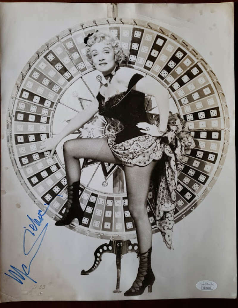 Marlene Dietrich Jsa Cert Hand Signed 11x14 Photo Poster painting Autograph