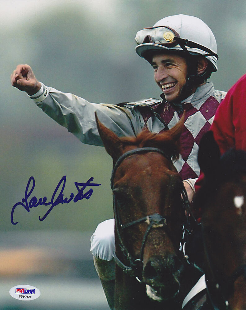 Jose A. Santos SIGNED 8x10 Photo Poster painting Jockey PSA/DNA AUTOGRAPHED