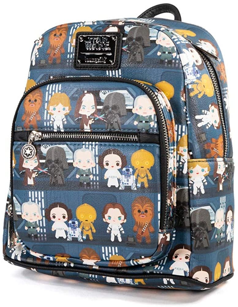 A New Hope Chibi Characters Mini Backpack (One Size Blue)
