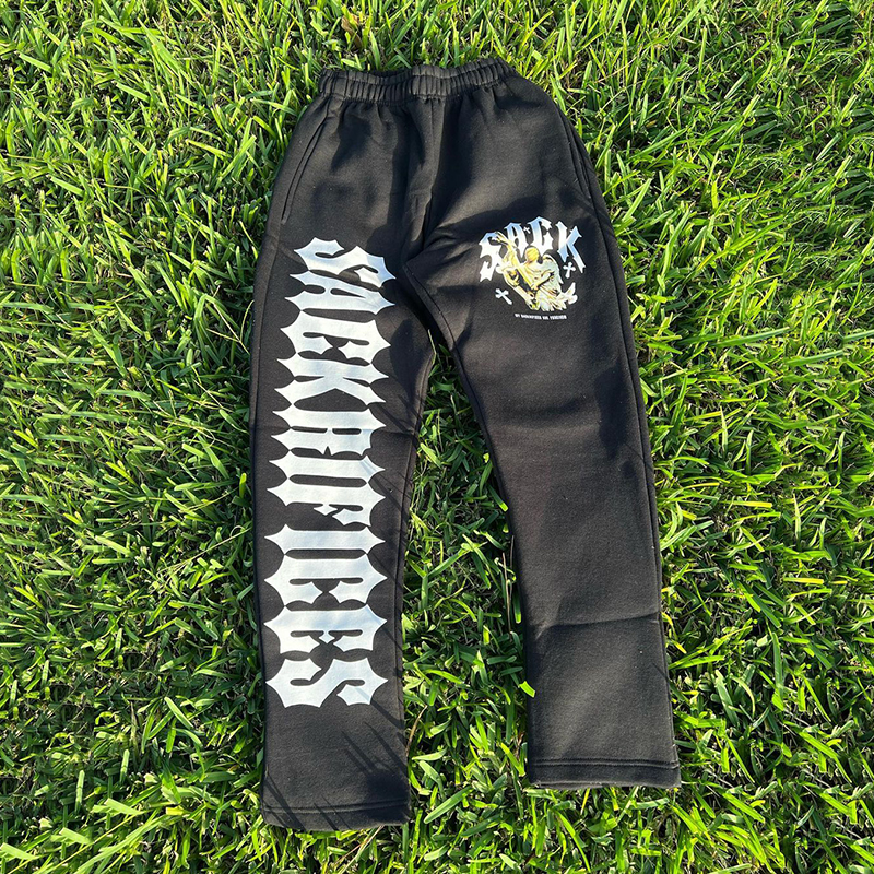 Simple Letter Print Casual Men'S Trousers