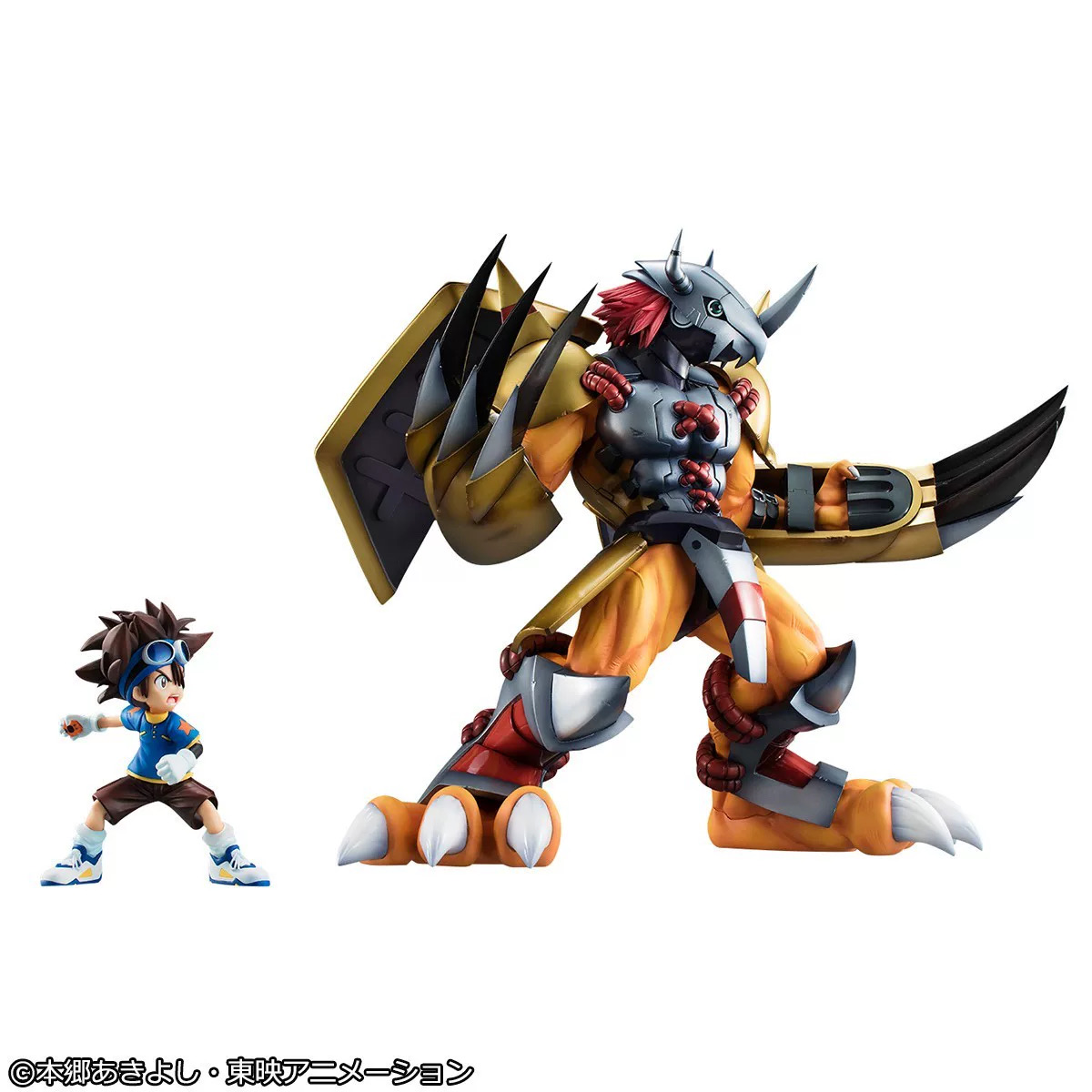MegaHouse - Precious G.E.M. Series Digimon Adventure WarGreymon & Taichi Yagami (Licensed) Statue(GK)-