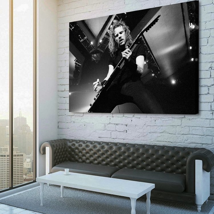 Metallica James Hetfield Canvas Wall Art MusicWallArt