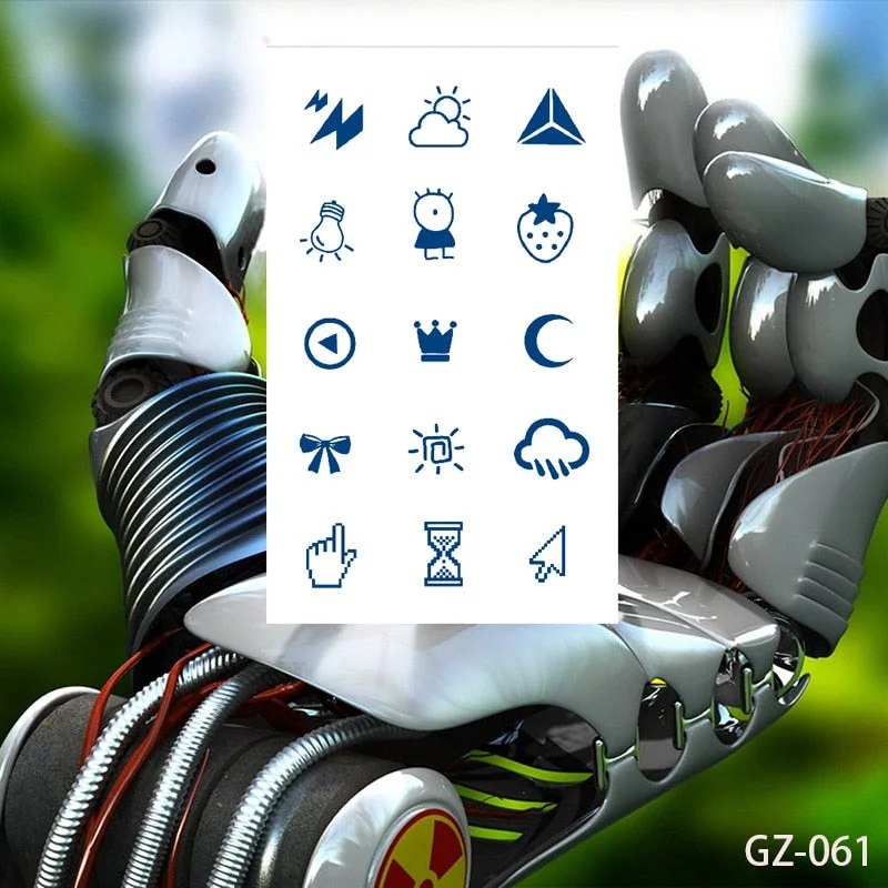 Temporary Waterproof Tattoo Stickers Butterfly Deer Rabbit Flower Juice Ink Lasting Boy Girl Chest Neck Hand Fake Bracelet Tatoo