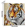 Framed Diamond Painting - Special Shaped - Tiger(25x25cm)