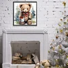 >SALE<5D DIY Partial Special Shaped Drill Diamond Painting Gift Bear Kit Decor 30x30cm