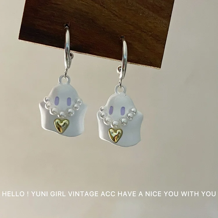 Cute Little Ghost Series Earrings/Necklace