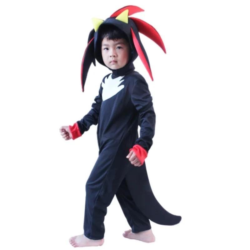 Children Sonic Headgear Halloween Jumpsuit Costume