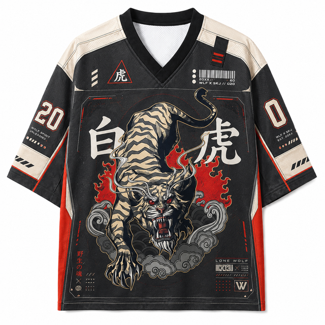 White Tiger Mesh Jersey