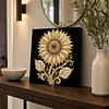 DIY Pearl Painting Sunflower for Home Wall Decor with Frame(30x30cm)