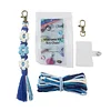 Daisy Flower Keychain Making Kits with Instruction Macrame Keychain Kit DIY Macrame Kits for Beginners Adults Handbags DIY Ornament Decor