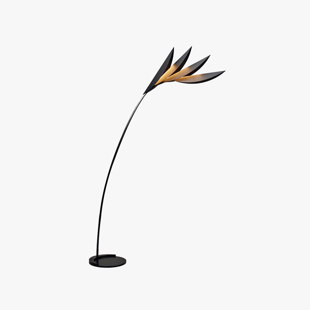 Clifford Modern Leaf Floor Lamp Metal Living Room