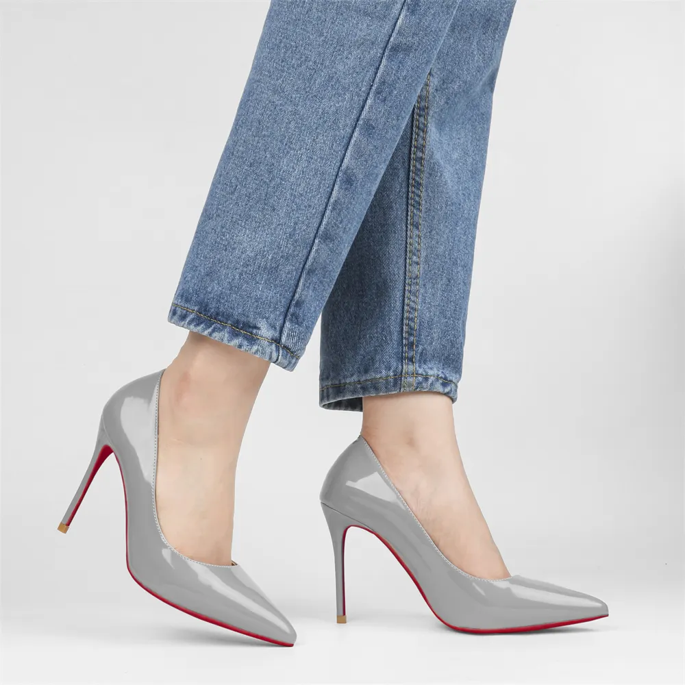 100mm High Heels Party Daily Pumps Red Soles Shoes-vocosishoes