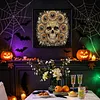 Partial Drill 5D Diamond Painting Kit Skull Abstract 30x30cm(Golden Skull)