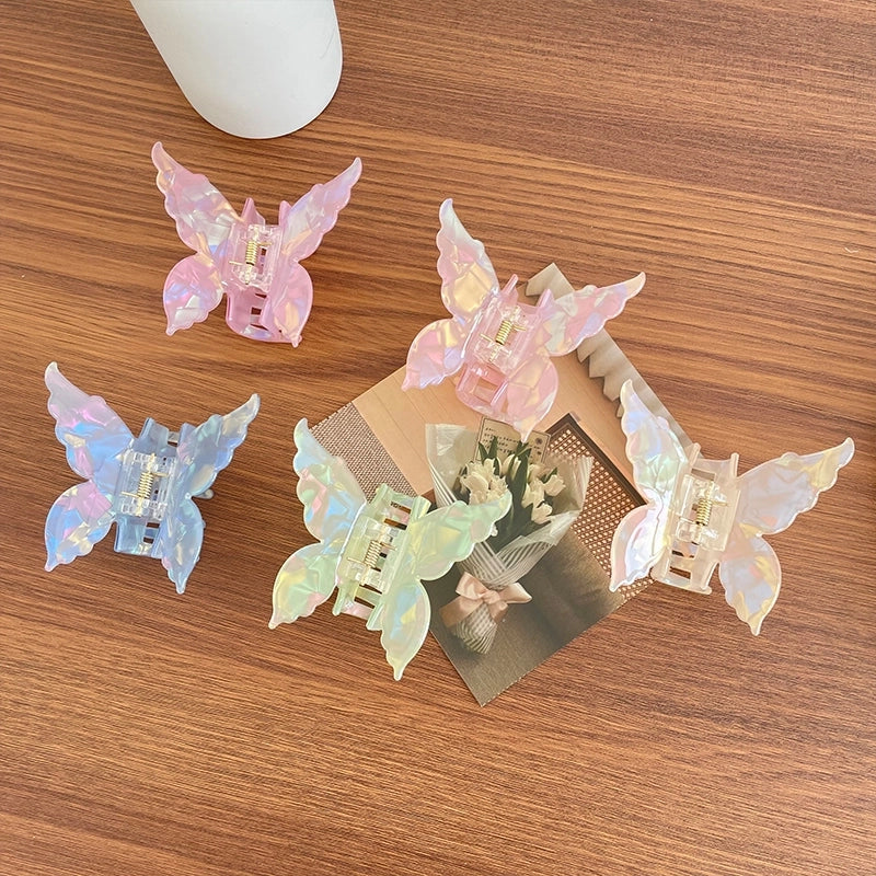 Women’s IG Style Sweet Artistic Butterfly Acetic Acid Sheets Hair Claws