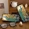 2pcs Feather Diamond Painting Glasses Box Eyeglasses Case Glasses Storage Case Kit
