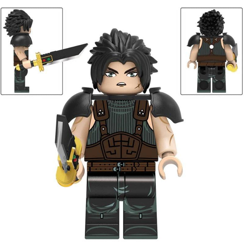 Zack Fair from Final Fantasy VII Custom Minifigure Minifigure Bricks monstertoys
