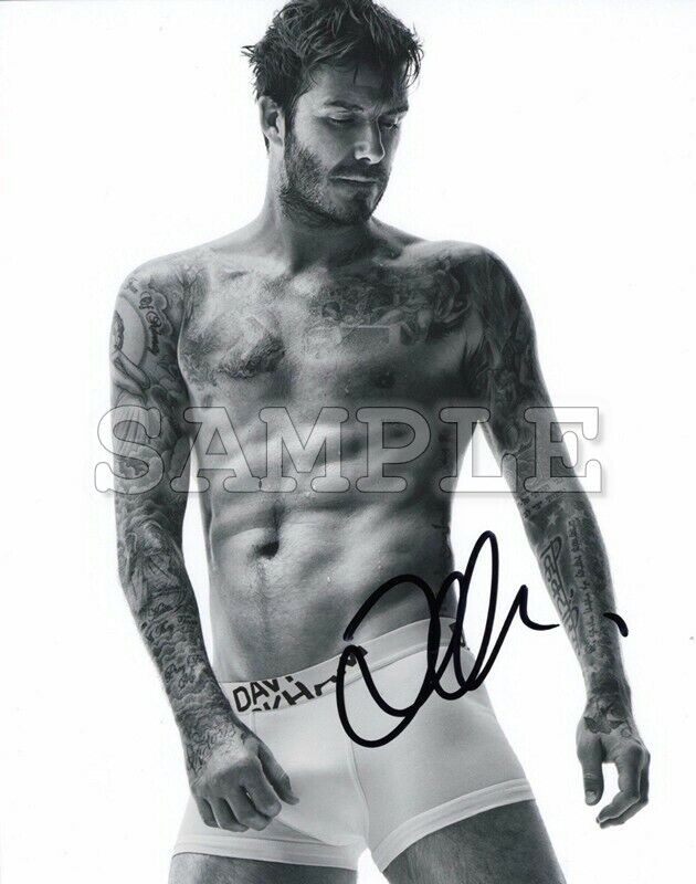 David Beckham Signed 8x10 Photo Poster painting RP -  Shipping!! Soccer