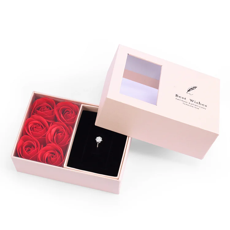 Caja de regalo caja Rosa Clavel